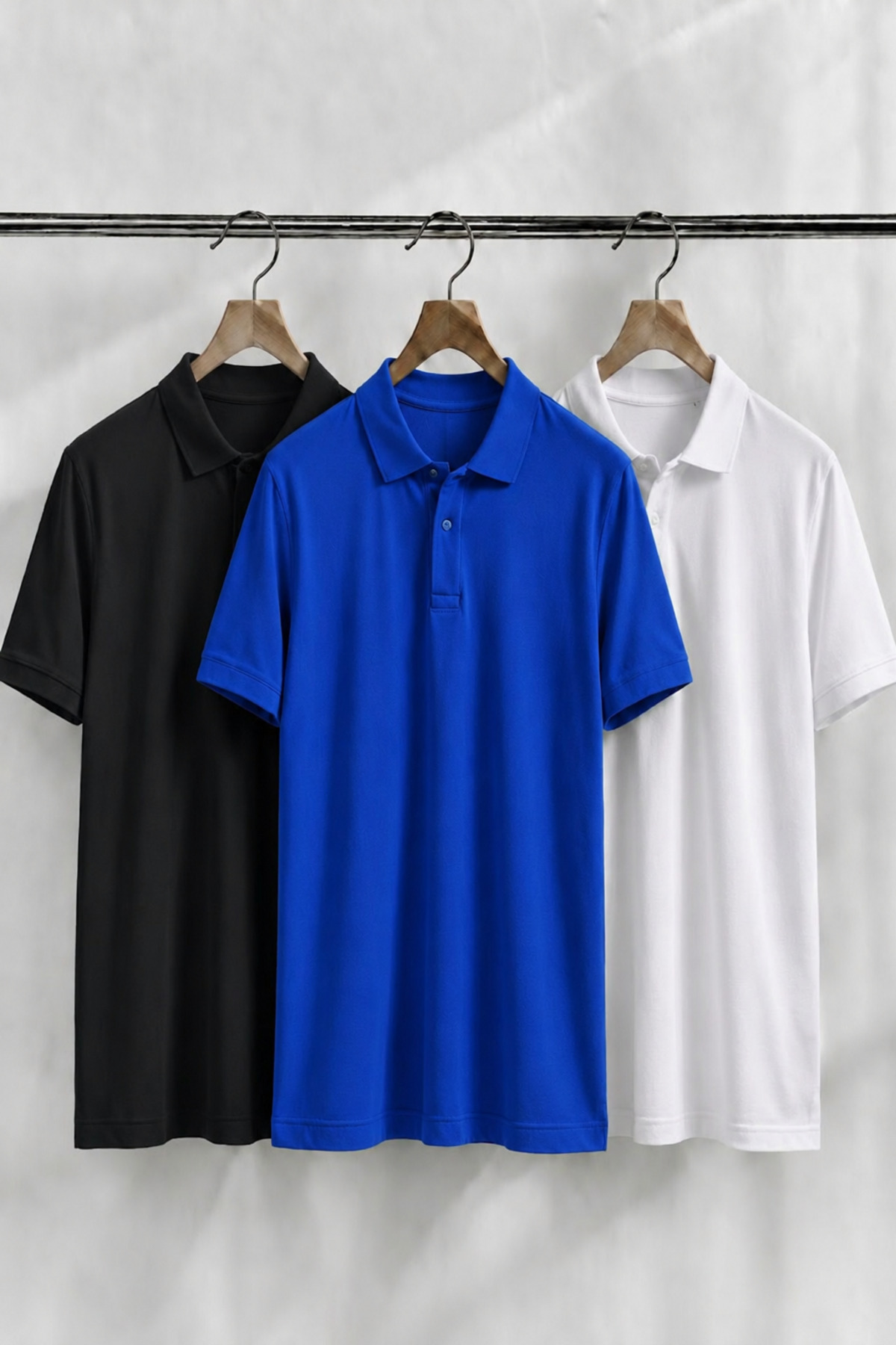 Erkek Trend Günlük 3 Lü Polo Yaka Tişört