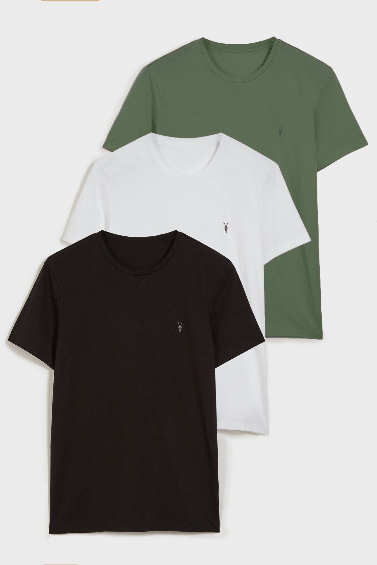 Standart Kalıp Basic Unisex Tişört 3'lü 1000